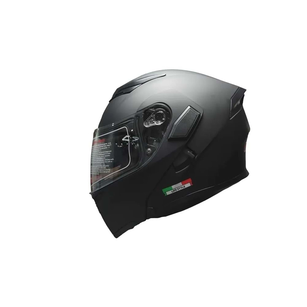 SWAY 902 ÇENE AÇILIR SİYAH MEDIUM KASK