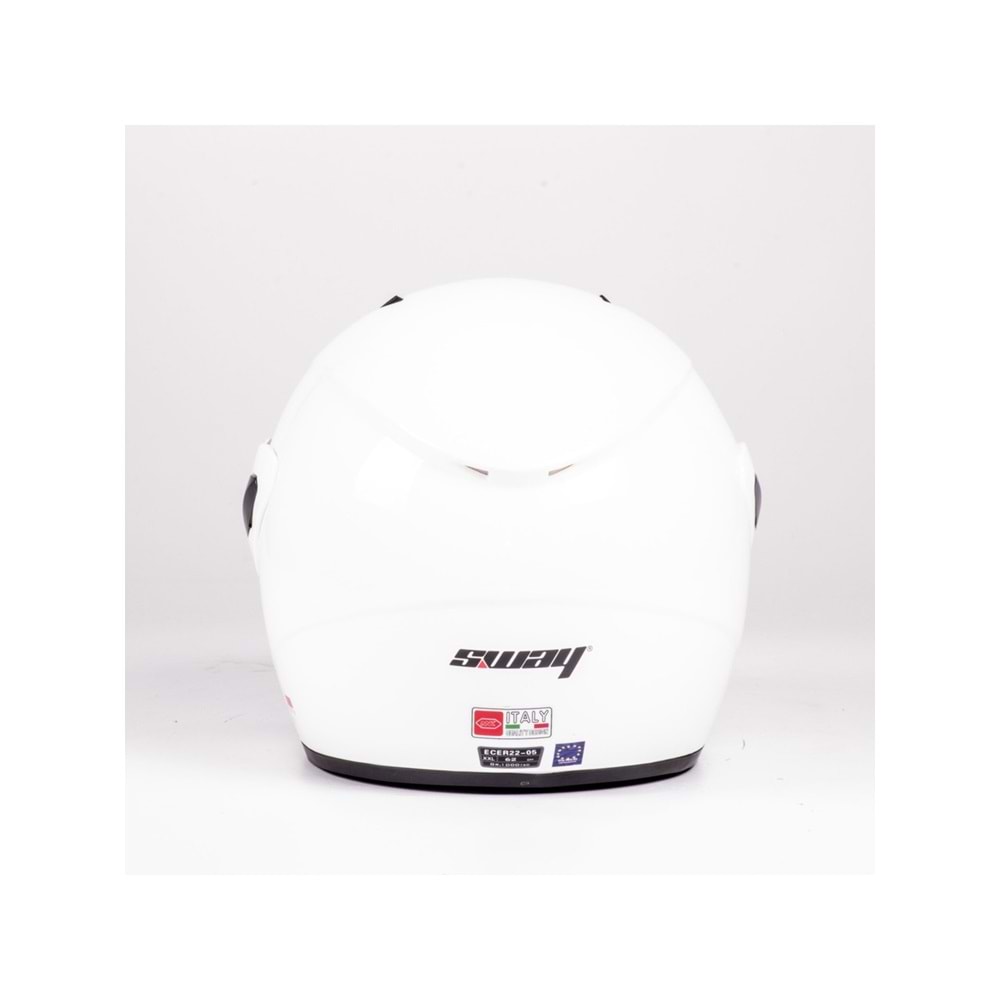 SWAY 702B VİZÖRLÜ YARIM KASK BEYAZ SMALL