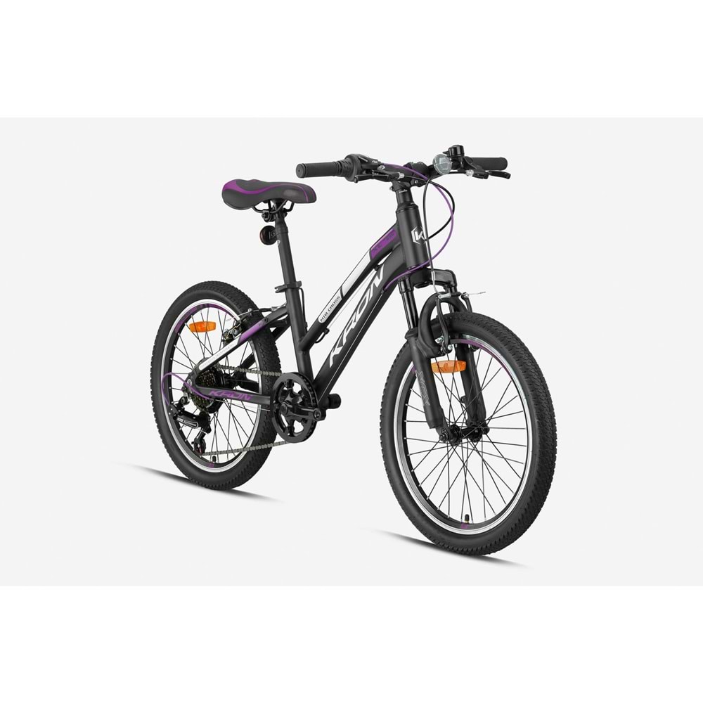 KRON XC 75 20 JANT ÇOCUK BİSİKLETİ MAT SİYAH GRİ MOR