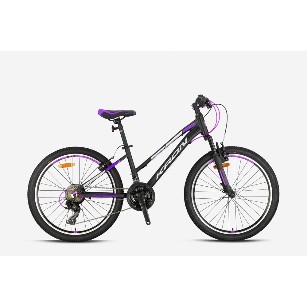 KRON XC 75 24 JANT LADY DAĞ BİSİKLETİ MAT SİYAH GRİ MOR
