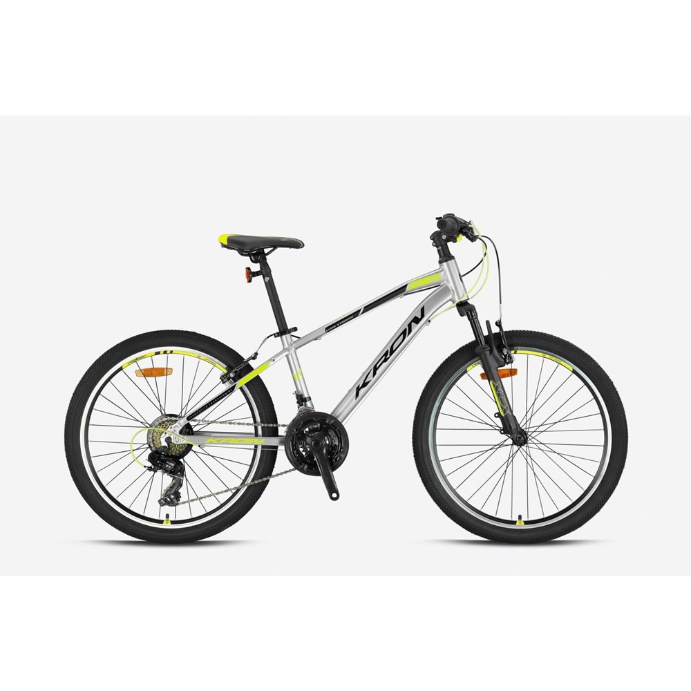 KRON XC 75 M DİSC 24 JANT ÇOCUK BİSİKLETİ MAT GRİ SİYAH NEON SARI