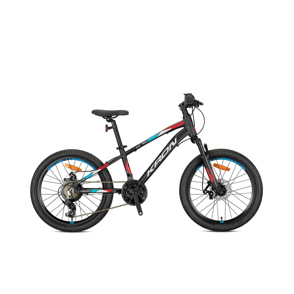 XC 75 - 24 MTB - 13' - 21Vites -V.Brake - MatSiyah/Kırmızı-Gri-Mavi