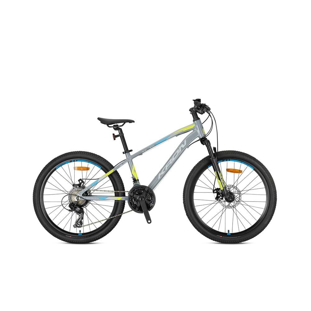 XC 75 - 24 MTB - 13' - 21Vites -V.Brake - NardoGri/Neon Sarı-Siyah-Mavi