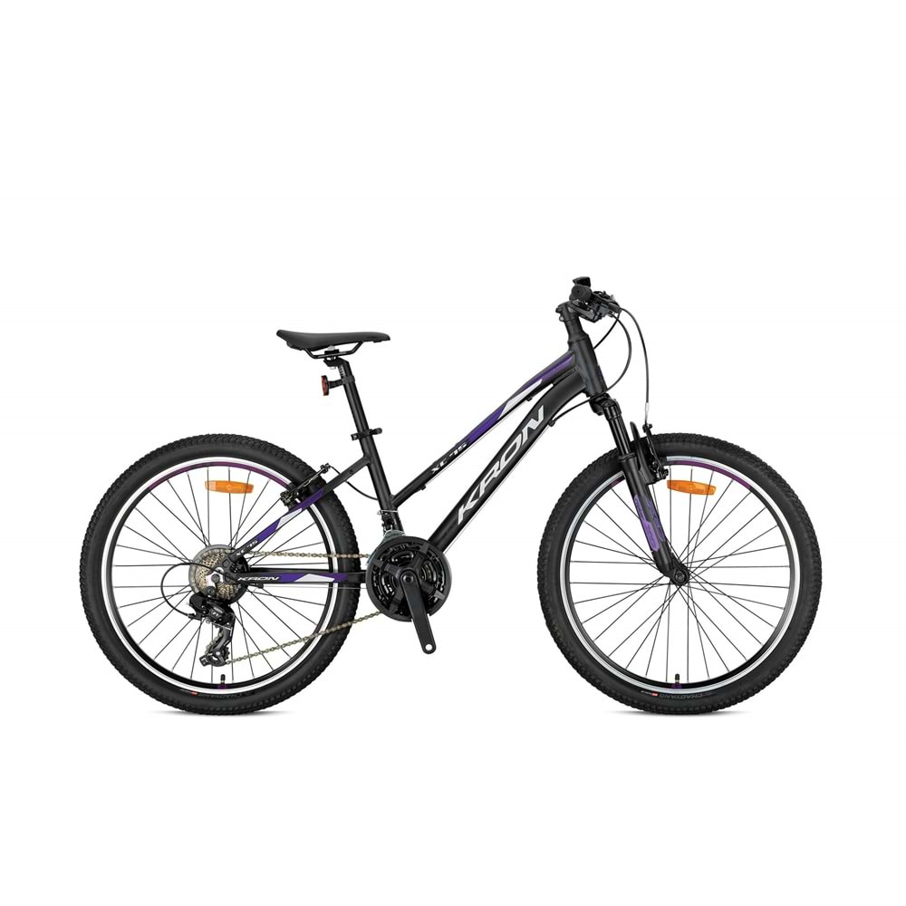 KRON XC 75 - 24 MTB Lady - 13' - 21 Vites -V.Brake - Mat Siyah/Pembe-Gri-Mavi