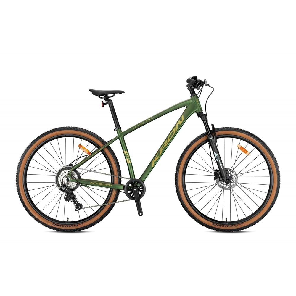 KRON XC 100 PRO 29 JANT MTB 17 Size Hidrolik Fren MAT HAKİ PARLAK SARI