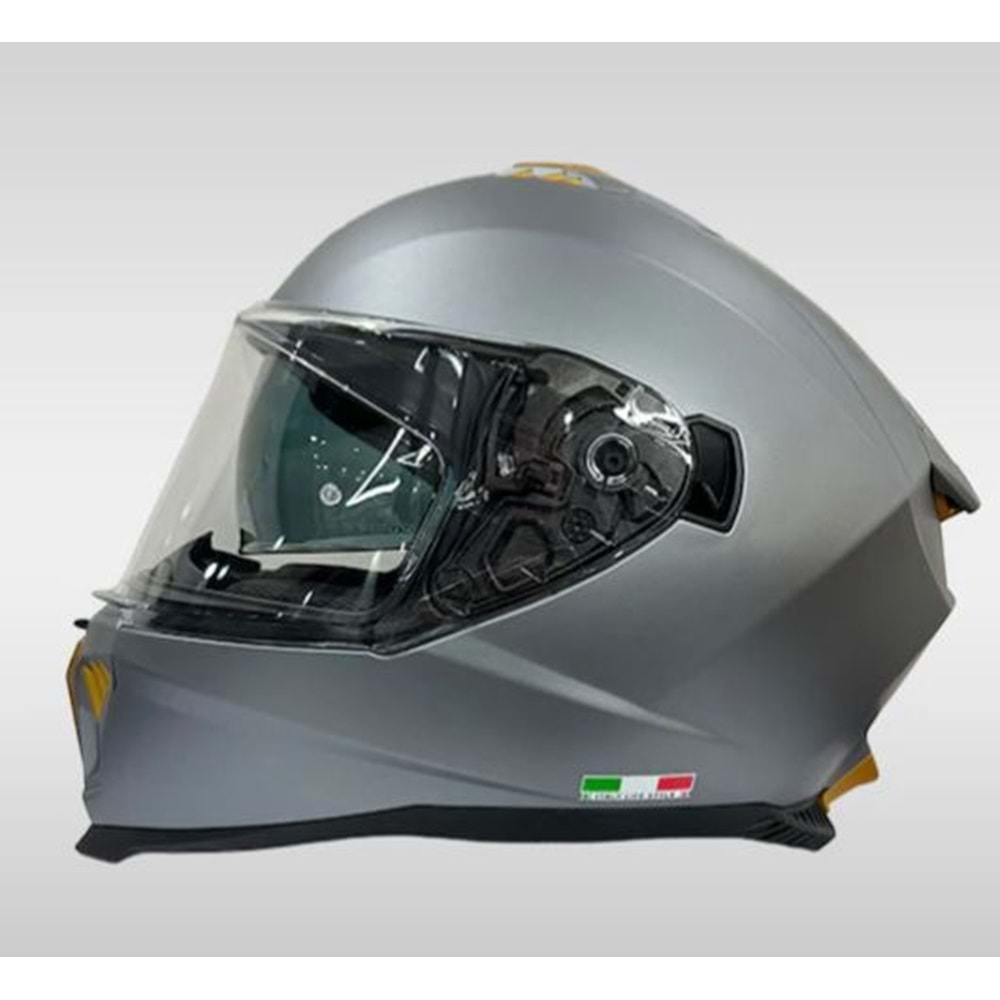 SWAY 865 FULLFACE MOTORSİKLET KASKI - MAT GRİ - XL