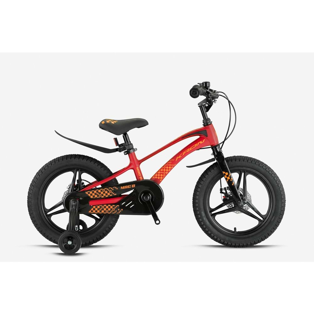 KRON MAG8 16 JANT DİSK FREN ÇOCUK BİSİKLETİ BORDO TURUNCU