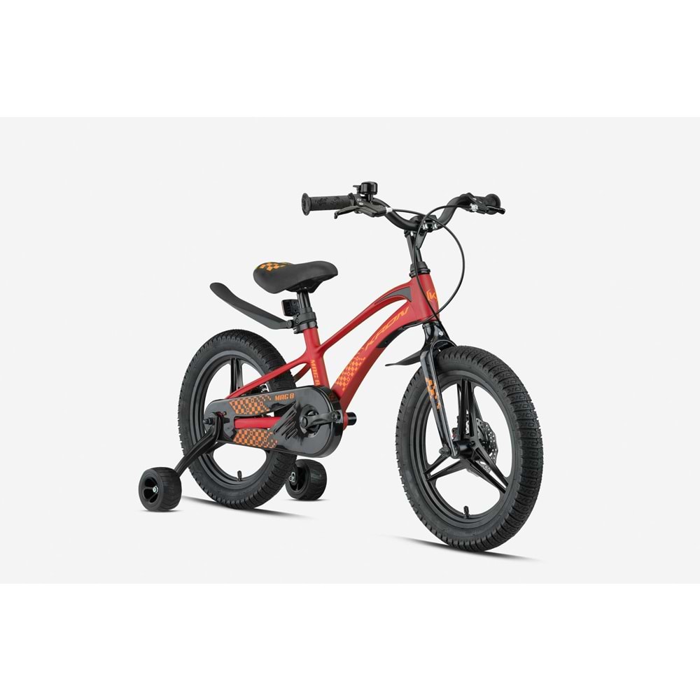 KRON MAG8 16 JANT DİSK FREN ÇOCUK BİSİKLETİ BORDO TURUNCU
