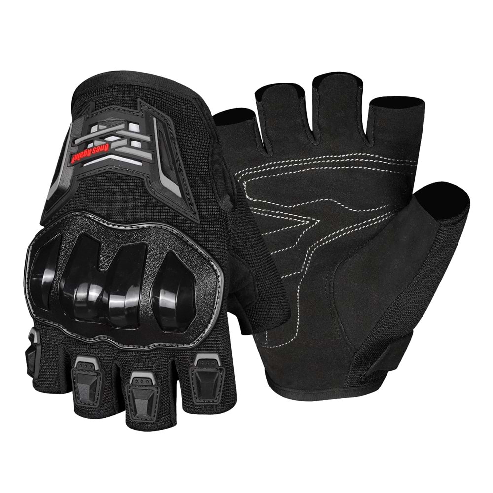 ONES AGAIN MG 14D KISA PARMAK KORUMALI ELDİVEN - SİYAH - L