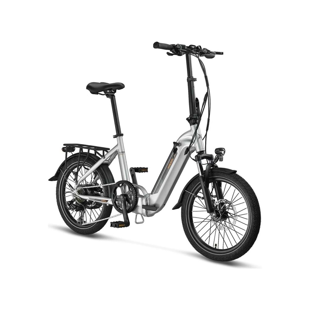 MOSSO KRONOS ELEKTRİKLİ KATLANIR HD FREN BİSİKLET GRİ