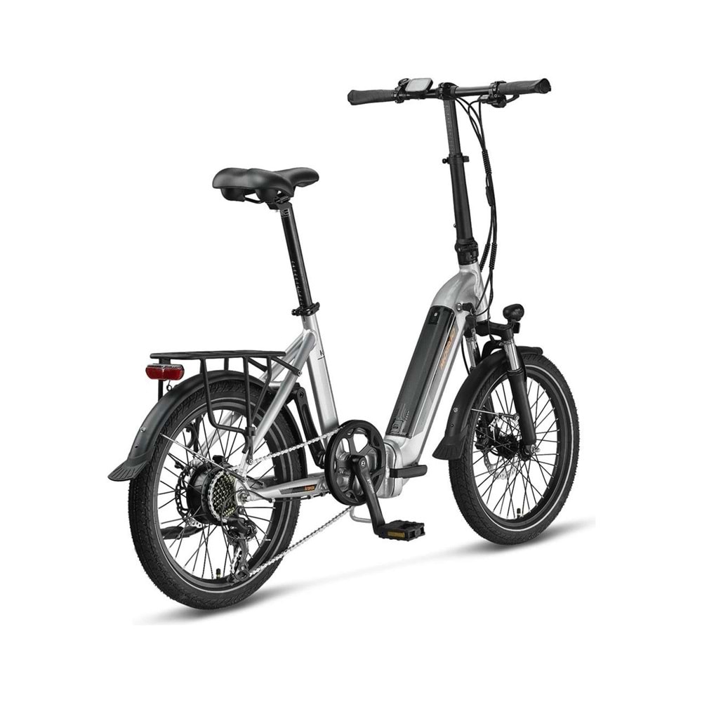 MOSSO KRONOS ELEKTRİKLİ KATLANIR HD FREN BİSİKLET GRİ