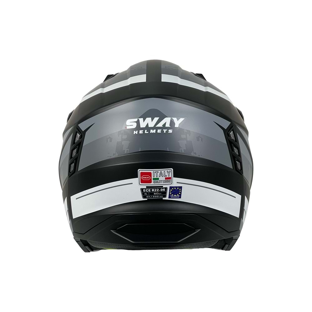 SWAY X1-X SEUL FULL FACE PROFESYONEL KASK - SİYAH GRİ - M
