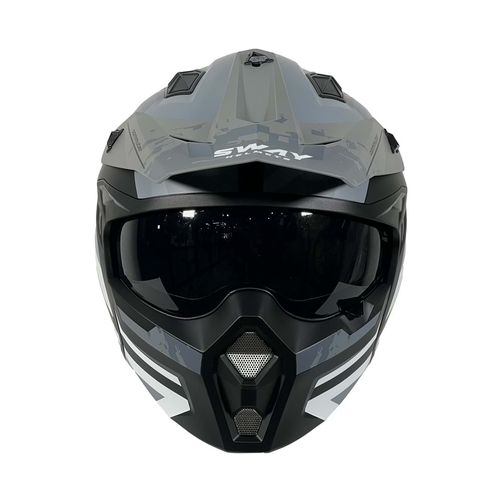 SWAY X1-X SEUL FULL FACE PROFESYONEL KASK - SİYAH GRİ - M