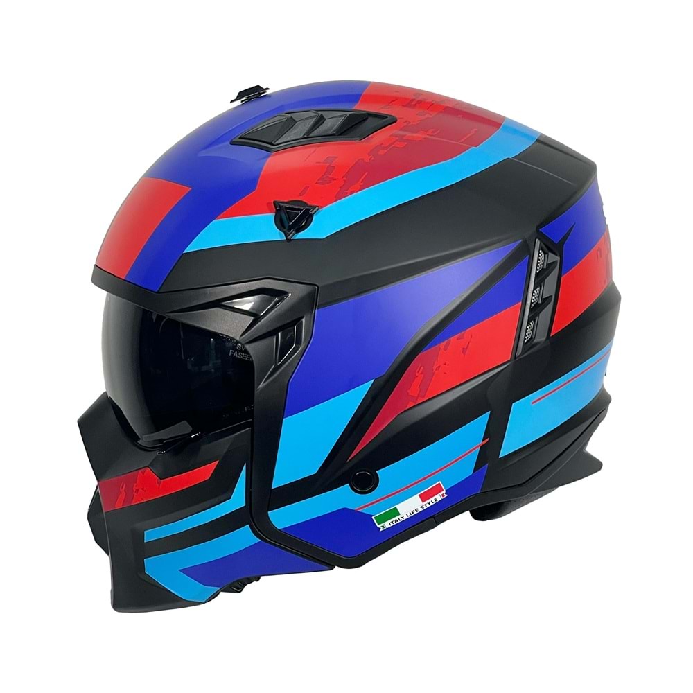 SWAY X1-X SEUL FULL FACE PROFESYONEL KASK - SİYAH KIRMIZI - S