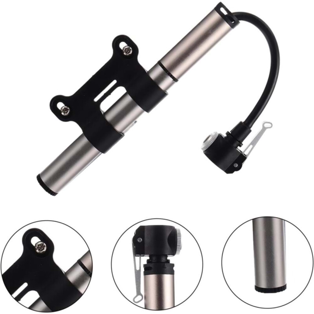 FORTE GT BİSİKLET POMPASI 120 PSI GÜMÜŞ