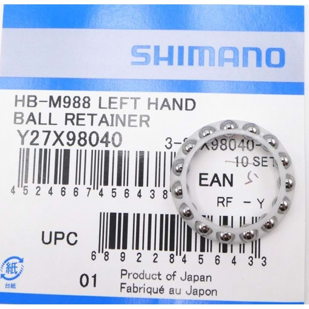 SHİMANO BEARING FH-M988 BALL RETAINER 5/32