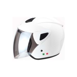 SWAY 702B VİZÖRLÜ YARIM KASK BEYAZ SMALL