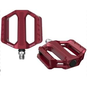 SHİMANO Pedal Düz Alüminyum PD-EF202 Kırmızı