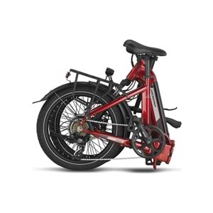 MOSSO KRONOS ELEKTRİKLİ KATLANIR HD FREN BİSİKLET BORDO