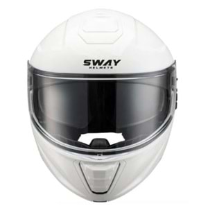 SWAY 917 ÇENE AÇILIR MOTORSİKLET KASKI - BEYAZ - L