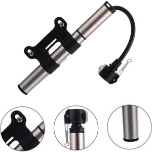 FORTE GT BİSİKLET POMPASI 120 PSI GÜMÜŞ