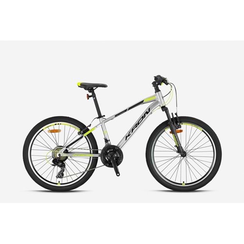 KRON XC 75 M DİSC 24 JANT ÇOCUK BİSİKLETİ MAT GRİ SİYAH NEON SARI