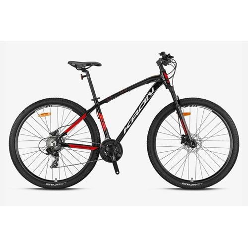 KRON XC 100 27,5 JANT H.DİSK 21 VİTES DAĞ BİSİKLKETİ - SİYAH GRİ KIRMIZI - 19