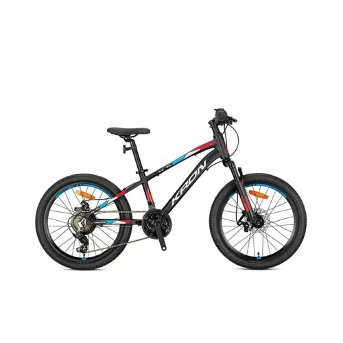 XC 75 - 24 MTB - 13' - 21Vites -V.Brake - MatSiyah/Kırmızı-Gri-Mavi