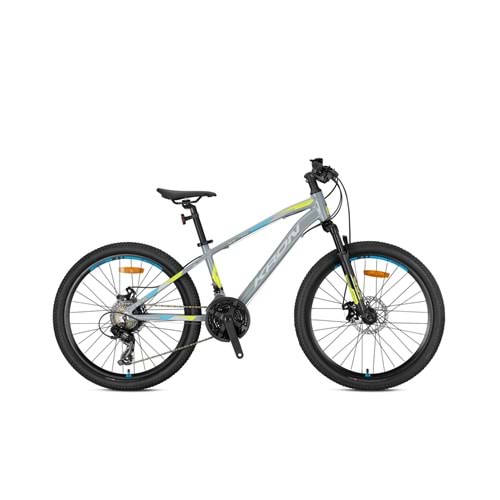 XC 75 - 24 MTB - 13' - 21Vites -V.Brake - NardoGri/Neon Sarı-Siyah-Mavi