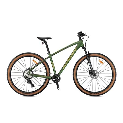 KRON XC 100 PRO 29 JANT MTB 17 Size Hidrolik Fren MAT HAKİ PARLAK SARI