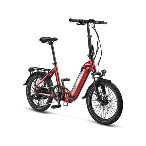 MOSSO KRONOS ELEKTRİKLİ KATLANIR HD FREN BİSİKLET BORDO