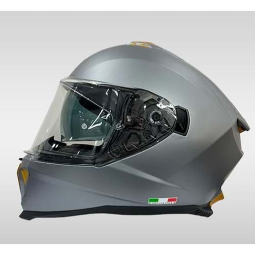 SWAY 865 FULLFACE MOTORSİKLET KASKI - MAT GRİ - XL