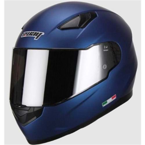 SWAY 865 FULLFACE MOTORSİKLET KASKI - MAT MAVİ - M