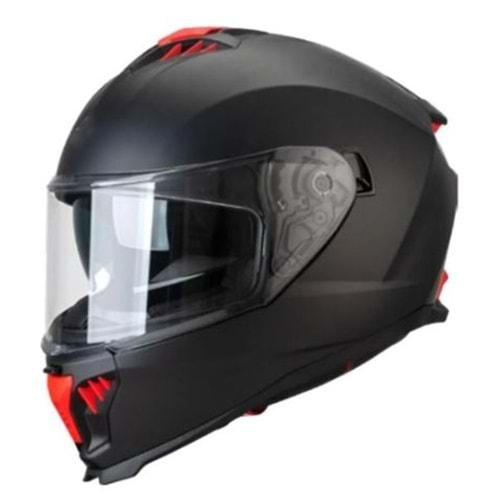 SWAY 865 FULLFACE MOTORSİKLET KASKI - MAT SİYAH - L