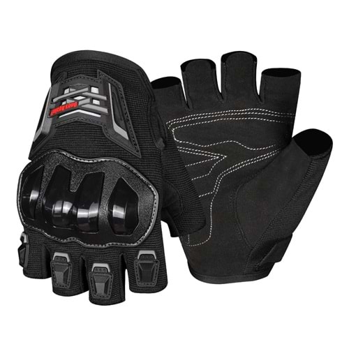 ONES AGAIN MG 14D KISA PARMAK KORUMALI ELDİVEN - SİYAH - L