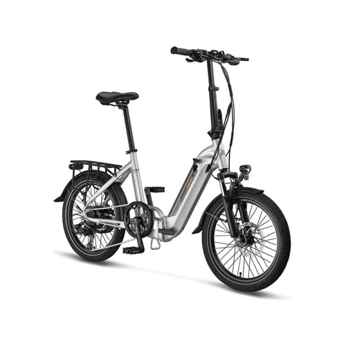 MOSSO KRONOS ELEKTRİKLİ KATLANIR HD FREN BİSİKLET GRİ