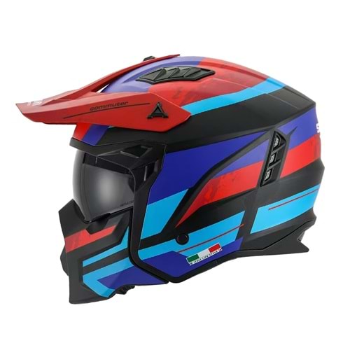 SWAY X1-X SEUL FULL FACE PROFESYONEL KASK - SİYAH KIRMIZI - S