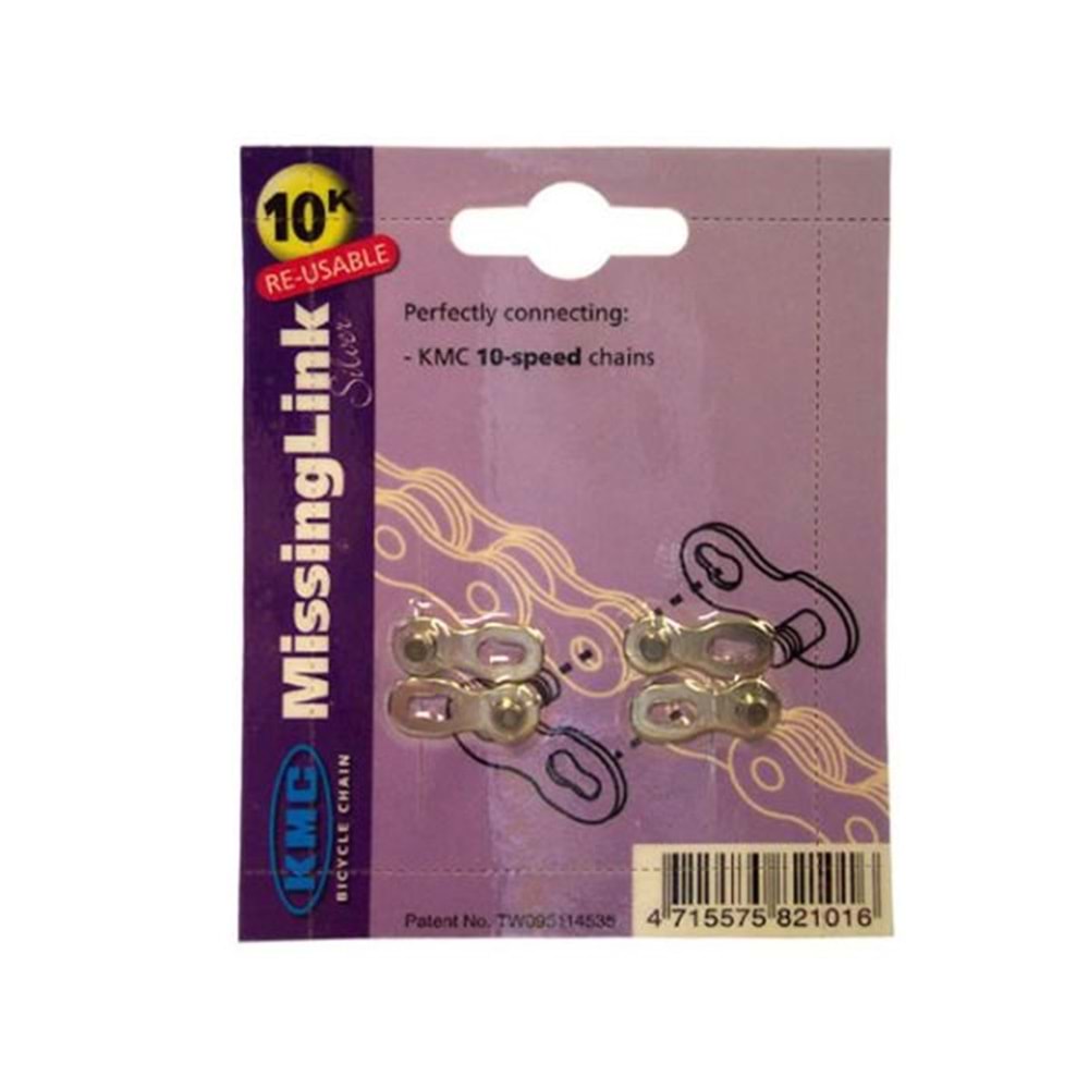 KMC ZİNCİR KİLİDİ POWER LİNK 10 VİTES UYUMLU 2 TAKIM