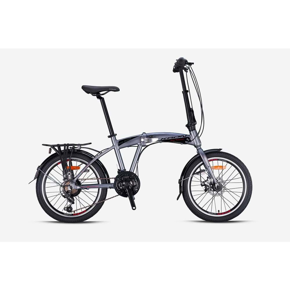 KRON FD 2100 DİSK FREN 21 VİTES KATLANIR BİSİKLET GRİ TURUNCU